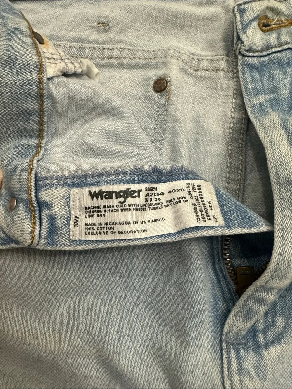 Wrangler Light Blue Straight-Leg Jeans
